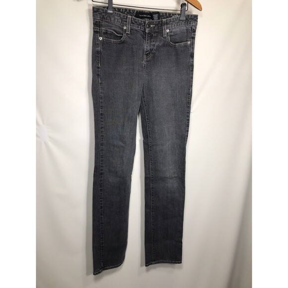 Calvin Klein Ankle Skinny Jeans Women's Size 4 Gray Stretch - Picture 1 of 5